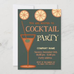Freuen Sie sich auf coolen Weihnachtscocktail Part Einladung
