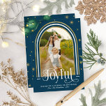 Freuen Sie sich auf das Foto der modernen Arch-Fra Feiertagskarte<br><div class="desc">Lovely arched-themed foto von Christmas Card. Easy to personalize with your details. Please get in touch with me via chat if you have anfragen about the artwork or need customization. PLEASE ANMERKUNG: For assistance on orders,  shipping,  product information usw.,  Kontakt Zazzle Customer Care directly https://help.zazzle.com/hc/en-us/articles/221463567-How-Do-I-Contact-Zazzle-Customer-Support-</div>