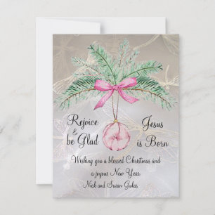 Freuen Sie sich auf die Glad Flat Christmas Card Feiertagskarte