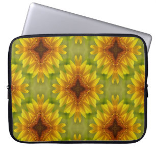Freuen Sie sich auf die Sonnenblumen.... Laptopschutzhülle