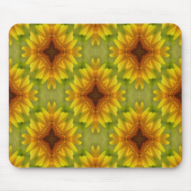 Freuen Sie sich auf die Sonnenblumen.... Mousepad (Vorne)