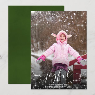 Freuen Sie sich auf die Weihnachtsfeiertage Foto O Feiertagskarte