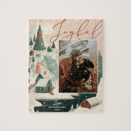 Freuen Sie sich auf die Weihnachtsgebirgslandschaf Puzzle