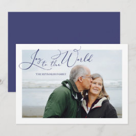 Freuen Sie sich auf die Weihnachtskarte des World  Feiertagskarte