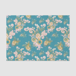 Freuen Sie sich auf ein abstraktes Blume-Blätterde Seidenpapier