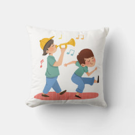 Freuen Sie sich auf ein buntes Musikdesign Kissen