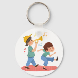Freuen Sie sich auf ein buntes Musikdesign Schlüsselanhänger