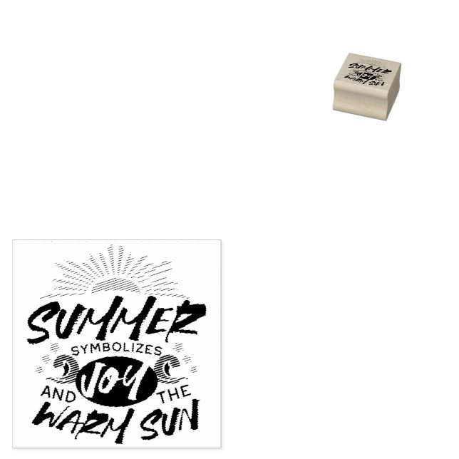 Freuen Sie sich auf ein warmes Sonnenangebot Gummistempel (Stempel)
