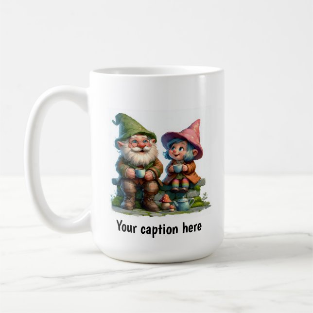 Freuen Sie sich auf eine Kaffeepause Kaffeetasse (Links)