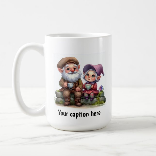 Freuen Sie sich auf eine Kaffeepause Kaffeetasse (Links)