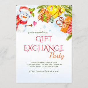 Freuen Sie sich auf eine Snowman-Einladung Einladung