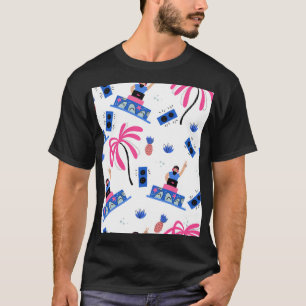 Freuen Sie sich auf einen DJ, tropisches Strandmus T-Shirt
