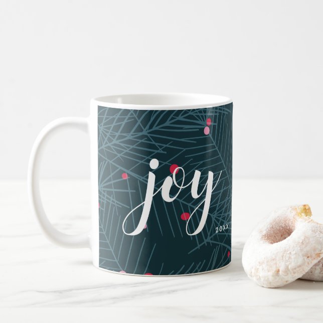 Freuen Sie sich auf einen schönen Weihnachtsfeiert Kaffeetasse (Mit Donut)