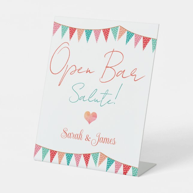 Freuen Sie sich auf elegante Hochzeitsfeiern mit o Sockelschild (Vorderseite)