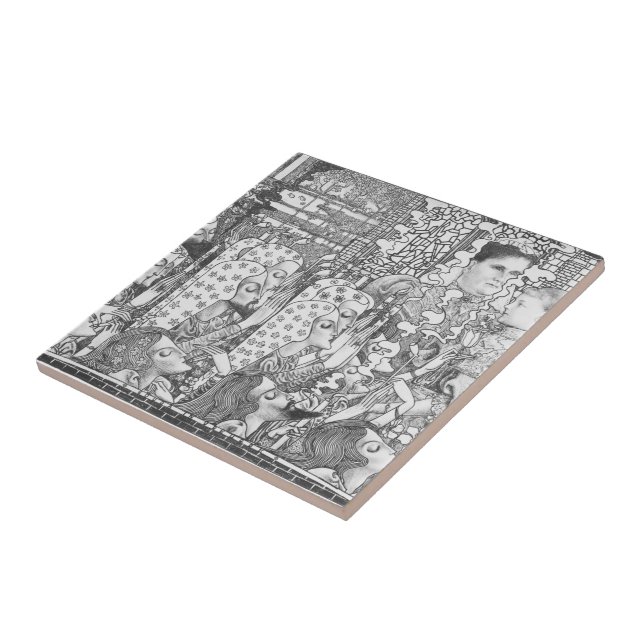 Freuen Sie sich auf Gouda 1897 Jan Toorop. Fliese (Seite)