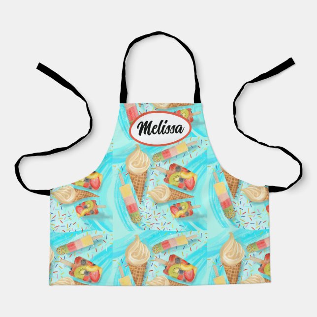 Freuen Sie sich auf individuell gestaltbares Eis & Schürze (Vorderseite)