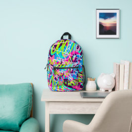 Freuen Sie sich auf moderne Abstrakte Farben Bedruckter Rucksack