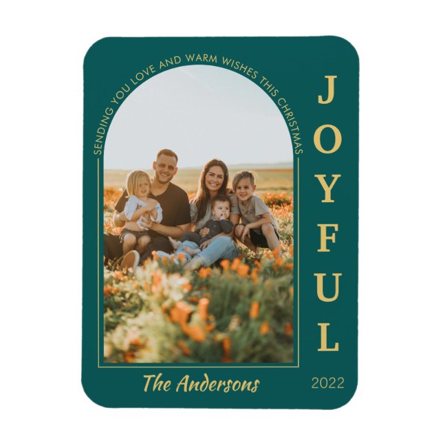 Freuen Sie sich auf moderne Minimalistische Elegan Magnet (Vertikal)