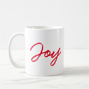 Freuen Sie sich auf moderne, rot-weiße Weihnachten Kaffeetasse