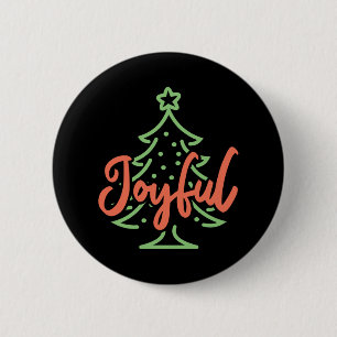 Freuen Sie sich auf Niedliche Weihnachtsfeiertage Button