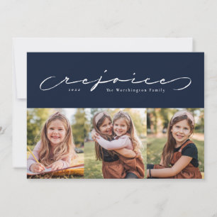 Freuen Sie sich auf religiösen Urlaub Marine drei  Feiertagskarte