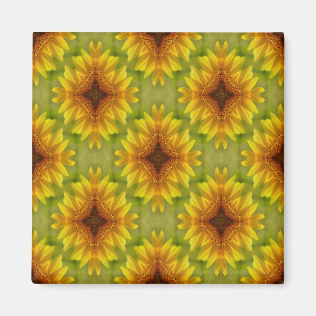 Freuen Sie sich auf Sonnenblumen... Magnet (Vorne)