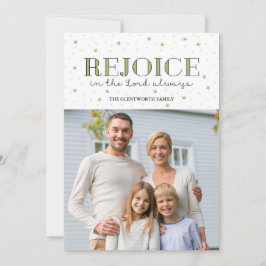 Freuen Sie sich auf Weihnachten Foto Flat Card