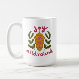 Freuen Sie sich auf Weihnachtsschmuck Kaffeetasse