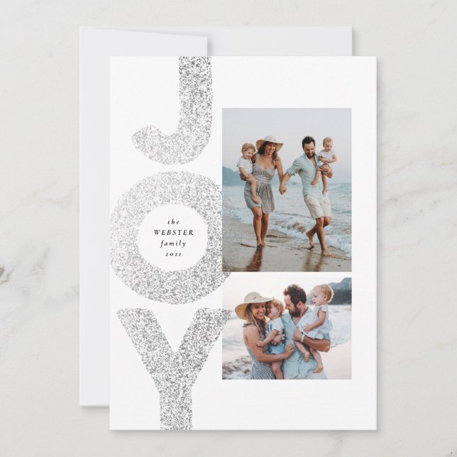 Freuen Sie sich auf zwei Foto Weihnachten Imitate  (Vorderseite)