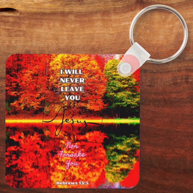 Freuen Sie sich, beten, danken Schlüsselanhänger (Rückseite)