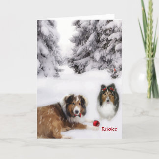 Freuen Sie sich Feiertagskarte