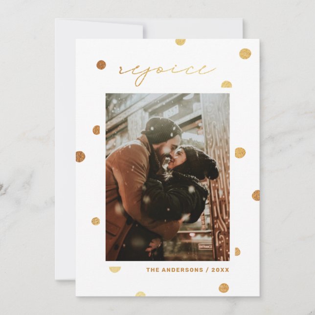 Freuen Sie sich. Goldpolka macht Weihnachten (Vorderseite)