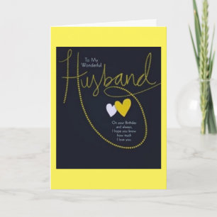 FREUEN SIE SICH JAHRESTAG AUF **MEIN HUSBAND** FEIERTAGSKARTE