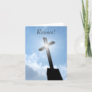 Freuen Sie sich religiöse quere geistige Karte