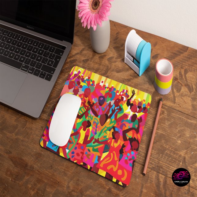 Freuen und fühlen Sie den Heiligen Geist Mousepad (A whole praise break… right on your desk.)