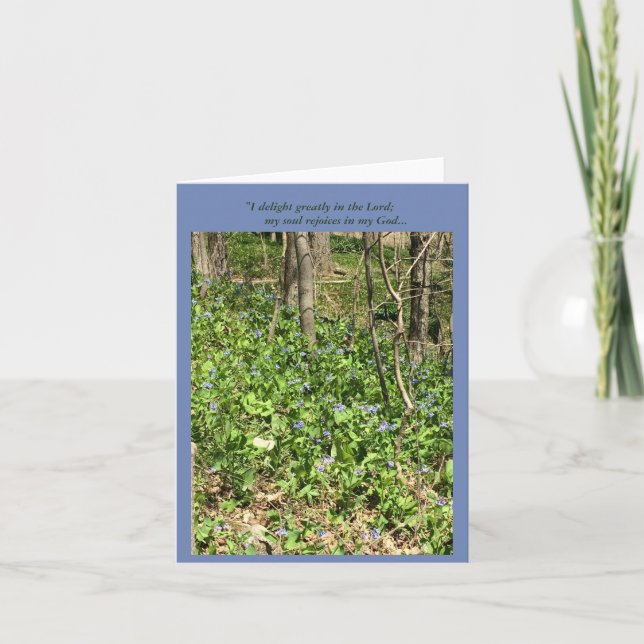 Freuende Bluebells Karte (Vorderseite)