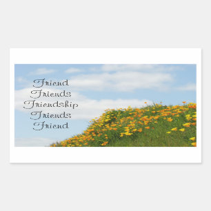 Freund Aufkleber Freunde Freundschaft Blauer Himme