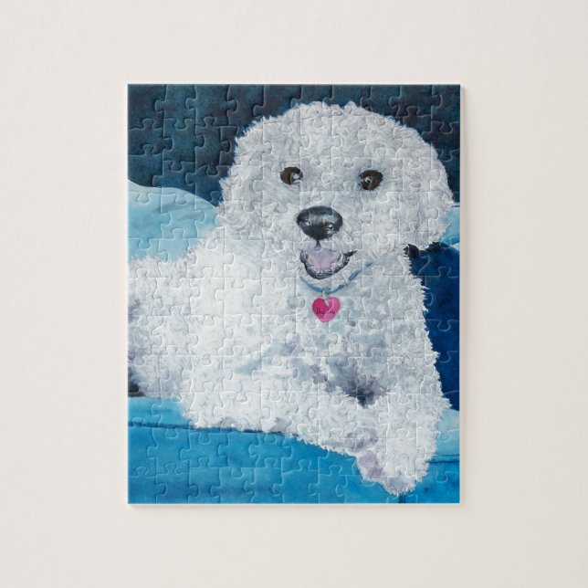 Freund das Bichon Frise Puzzle (Vertikal)