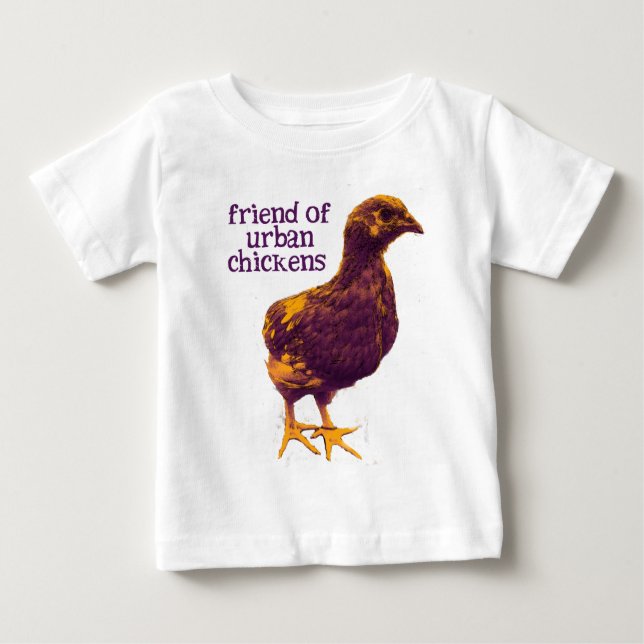 Freund der städtischen Hühner Baby T-shirt (Vorderseite)