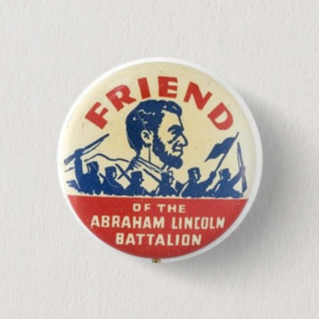 Freund des Abraham Lincoln-Bataillons Button (Vorderseite)