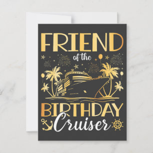 Freund des Geburtstags-Cruiser-Urlaubs Postkarte