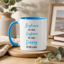 Freund Ehemann Vater Tasse | Personalisierter Vate