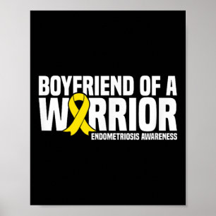 Freund eines Kriegers Endometriose-Bewusstsein Poster