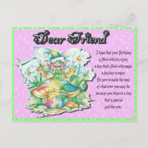 Freund Feen Geburtstag Postkarte