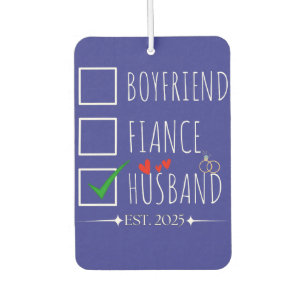 Freund Fiancé Husband Est. 2025 nur verheiratet Autolufterfrischer