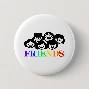 "Freund-" Freundschafts-Abzeichen Button