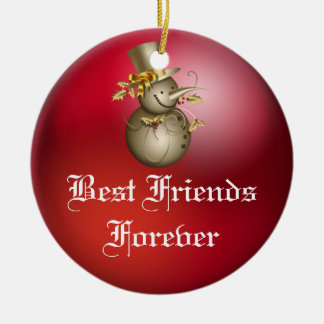 Freund-für immer Herz-Weihnachtsverzierung Keramik Ornament
