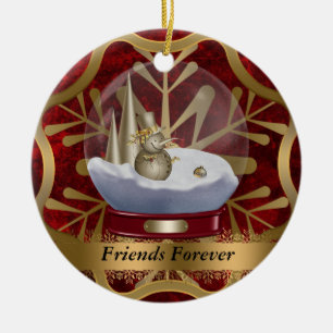 Freund-für immer Weihnachtsverzierung Keramik Ornament