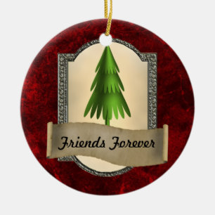 Freund-für immer Weihnachtsverzierung Keramikornament