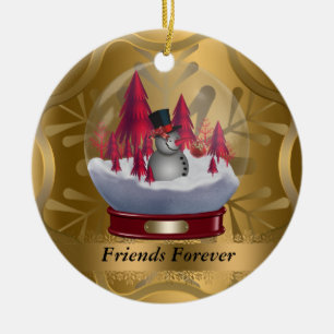 Freund-für immer Weihnachtsverzierung Keramikornament